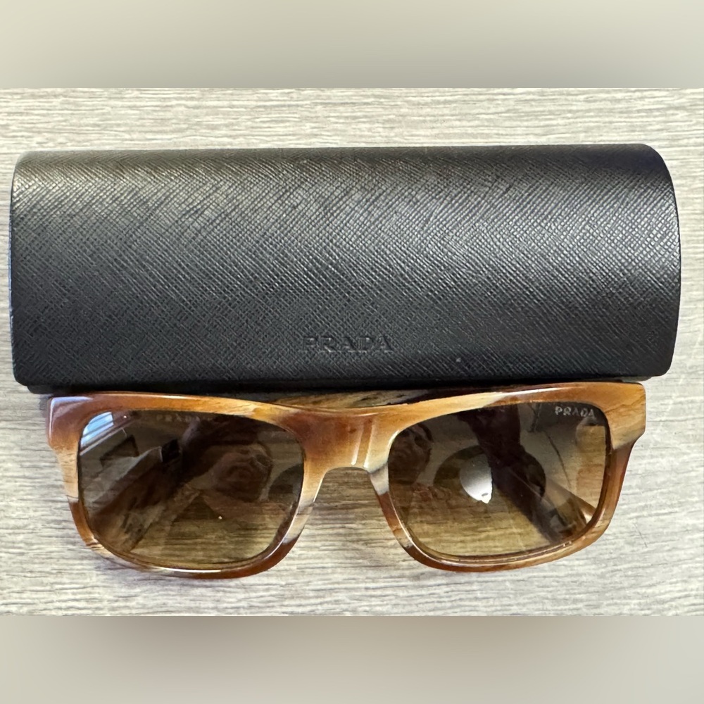 Prada Tortoise Shell Sunglasses with Black original Case